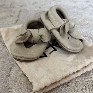 Freshly Picked Cream Moccasins for Kids